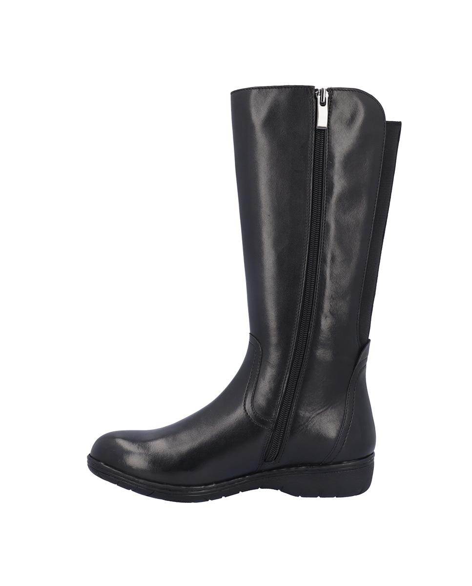 Botas básicas de mujer de piel en liso - Kangaroos - Negro Negro-6