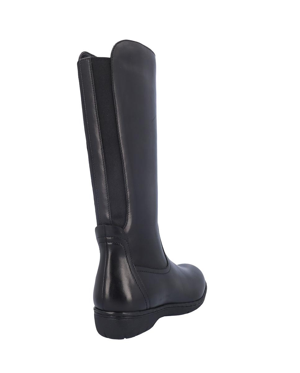 Botas básicas de mujer de piel en liso - Kangaroos - Negro Negro-5
