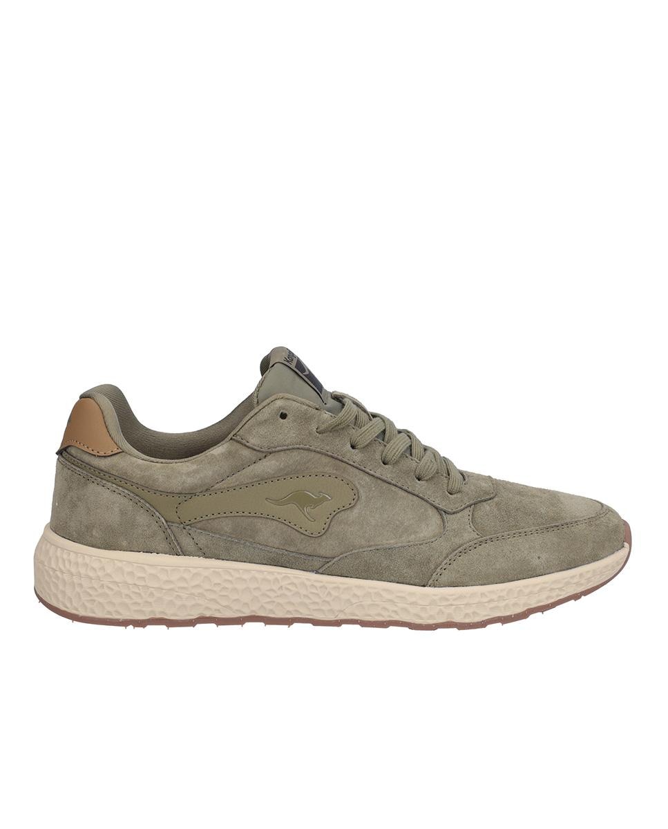 Imagen 1 de Zapatilla deportiva caballero de piel con cordones - Kangaroos - Kaki Kaki