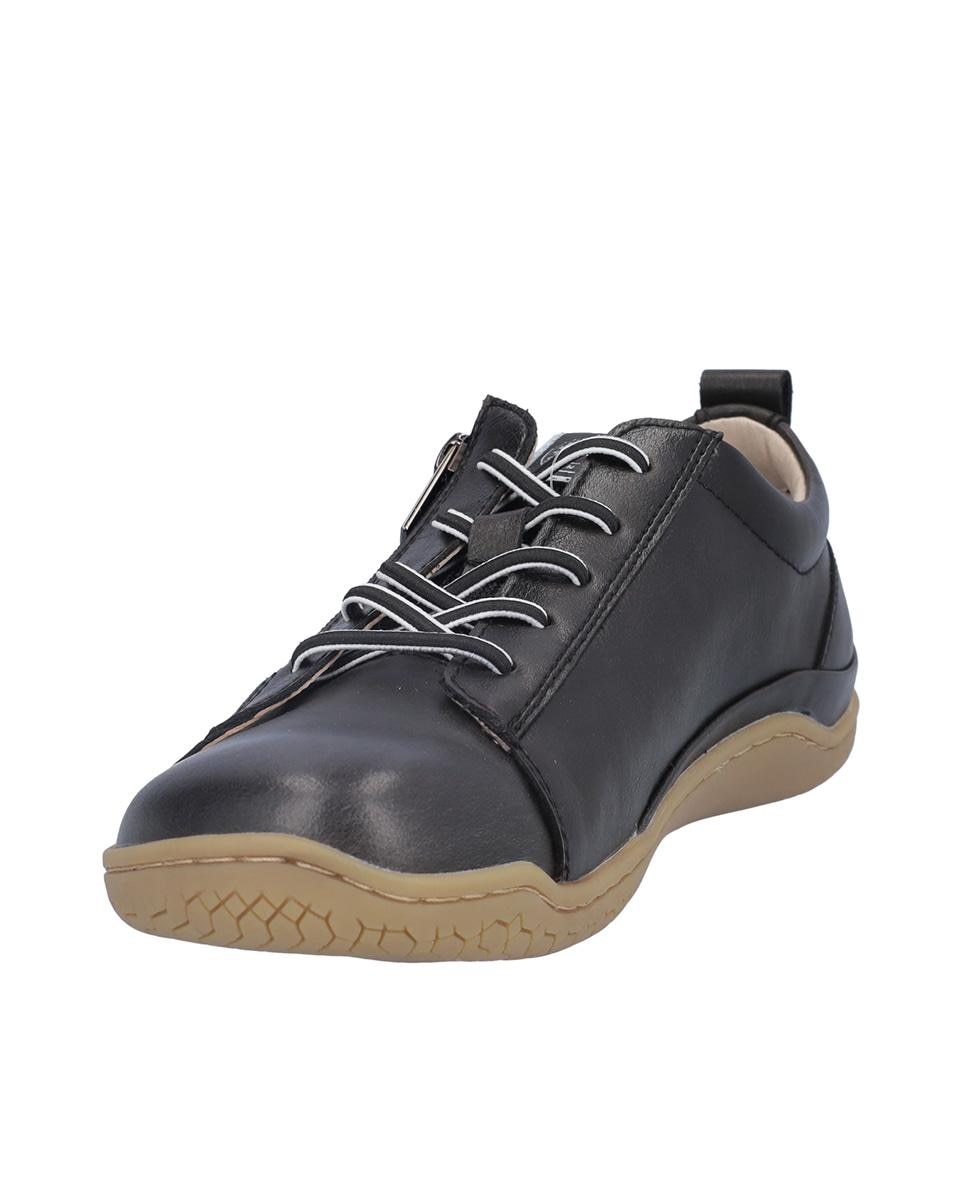 Zapatillas deportivas de mujer de piel en liso - Kangaroos - Negro Negro-2