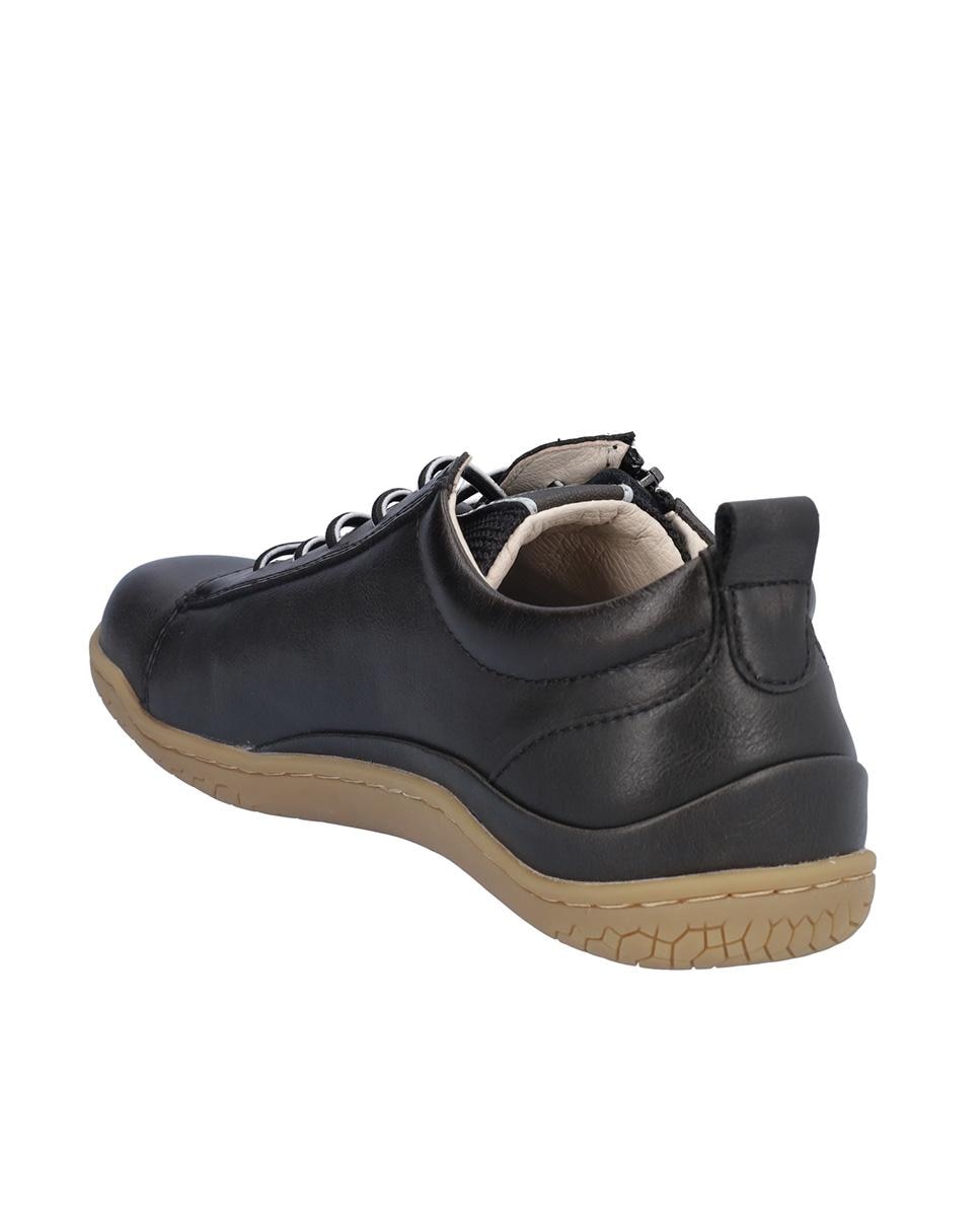 Zapatillas deportivas de mujer de piel en liso - Kangaroos - Negro Negro-5