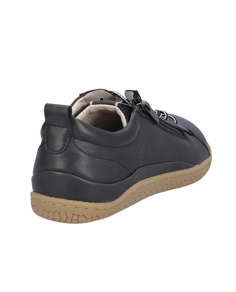 Zapatillas deportivas de mujer de piel en liso - Kangaroos - Negro Negro-6