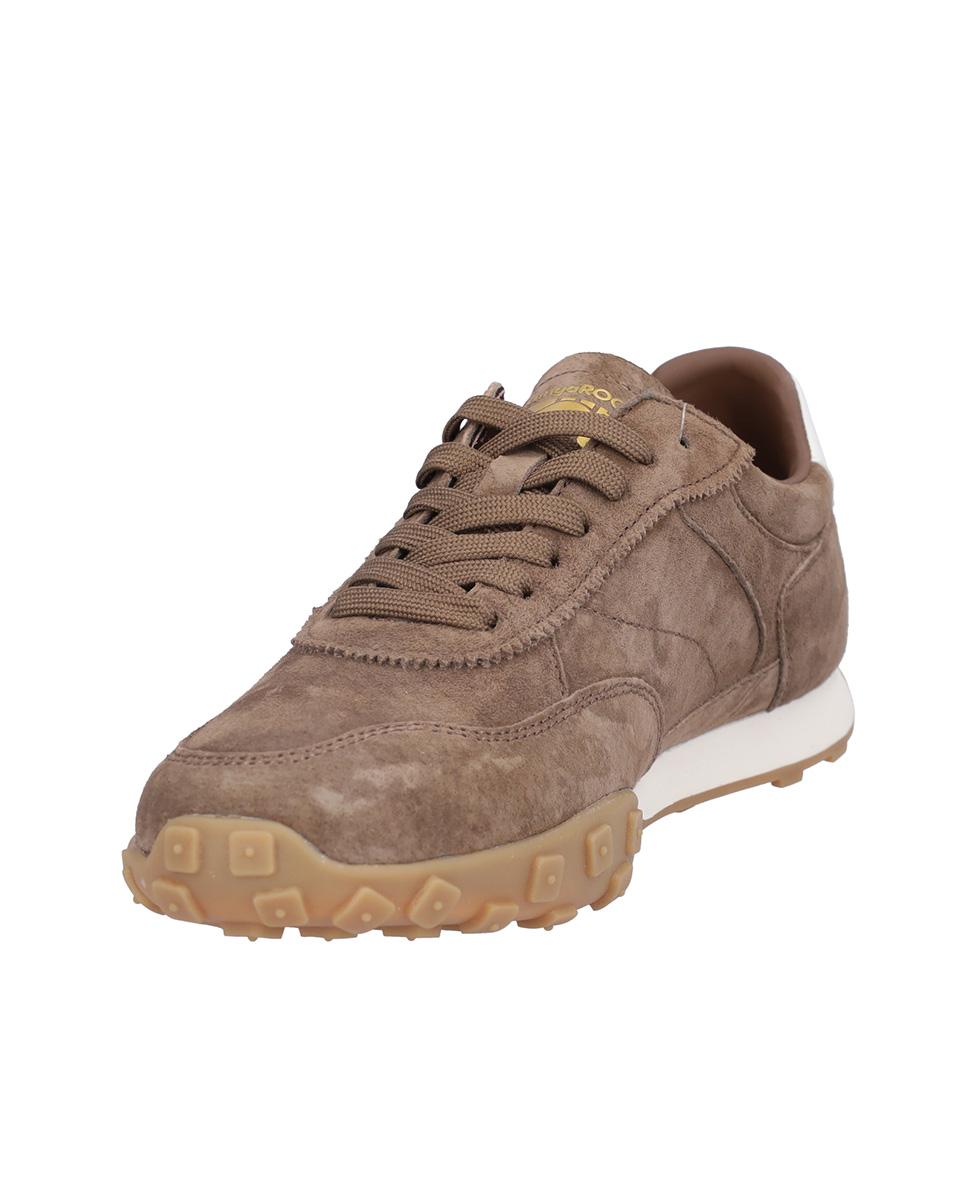 Zapatillas deportivas de mujer de piel con suela a contraste en liso - Kangaroos - Marrón oscuro Marrón oscuro-2