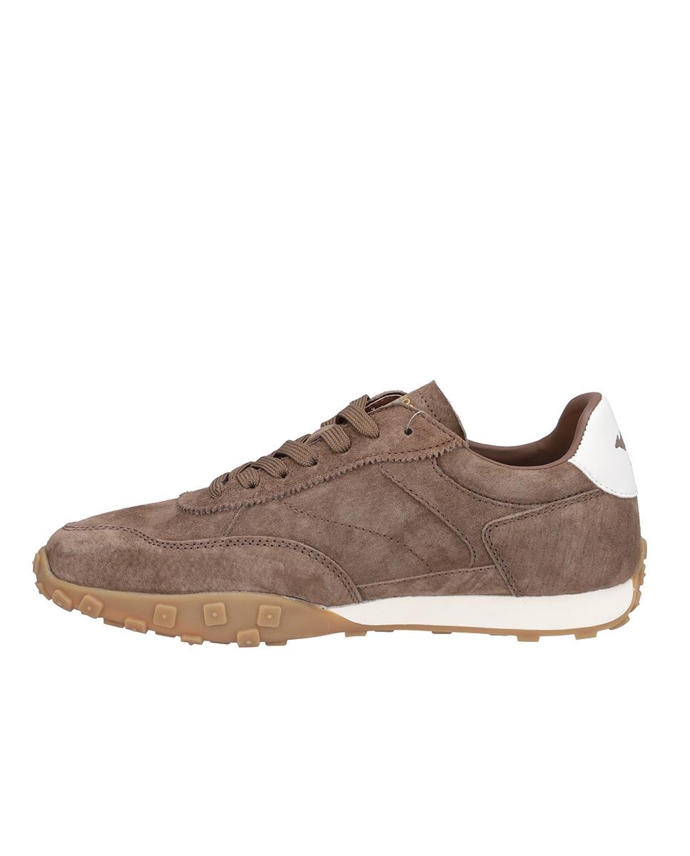 Zapatillas deportivas de mujer de piel con suela a contraste en liso - Kangaroos - Marrón oscuro Marrón oscuro-4