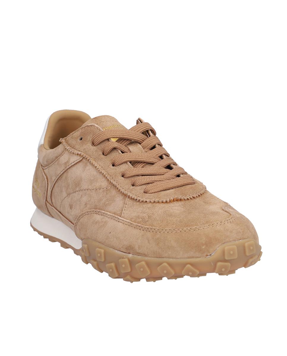 Zapatillas deportivas de mujer de piel con suela a contraste en liso - Kangaroos - Marrón claro Marrón claro-3