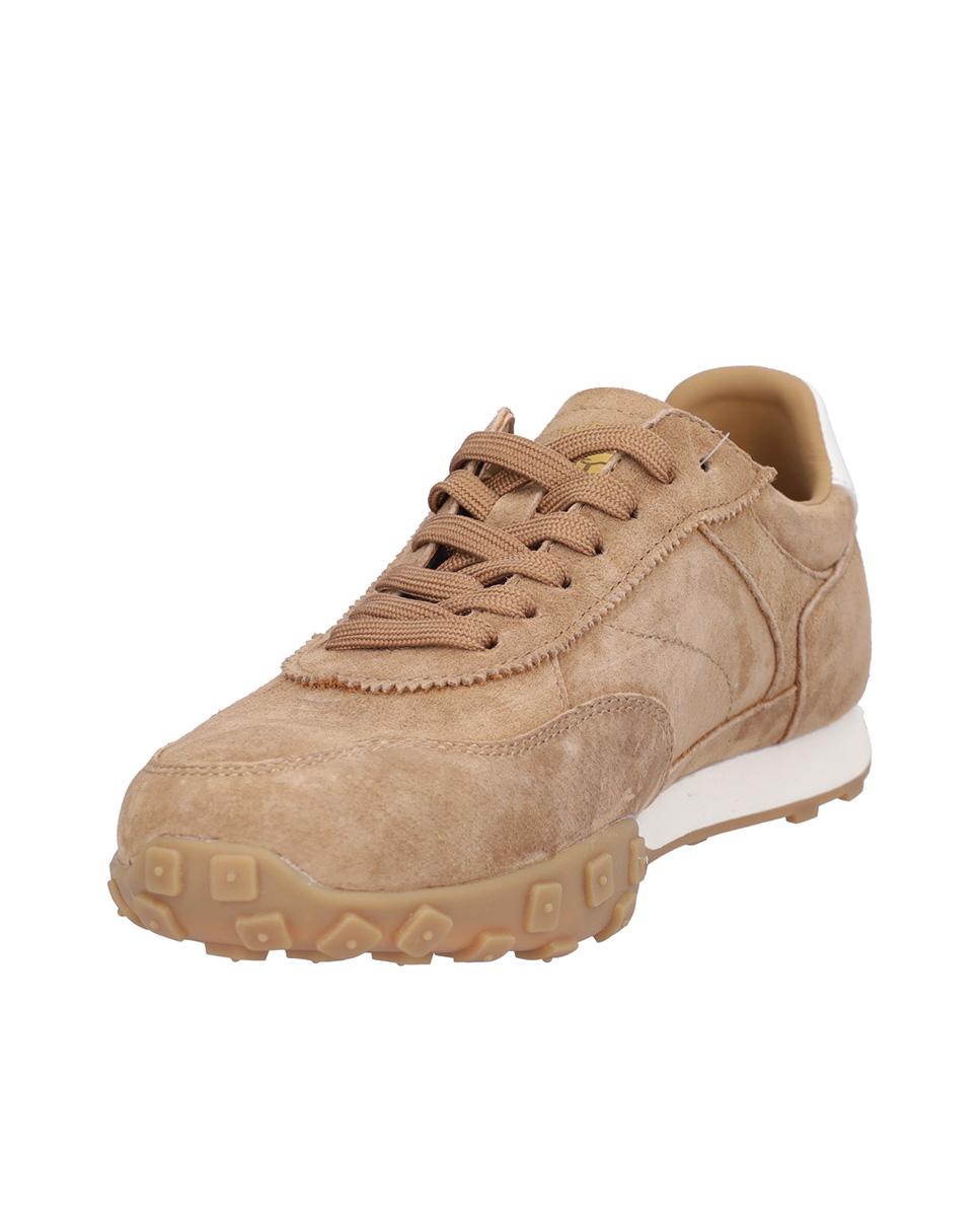 Zapatillas deportivas de mujer de piel con suela a contraste en liso - Kangaroos - Marrón claro Marrón claro-2