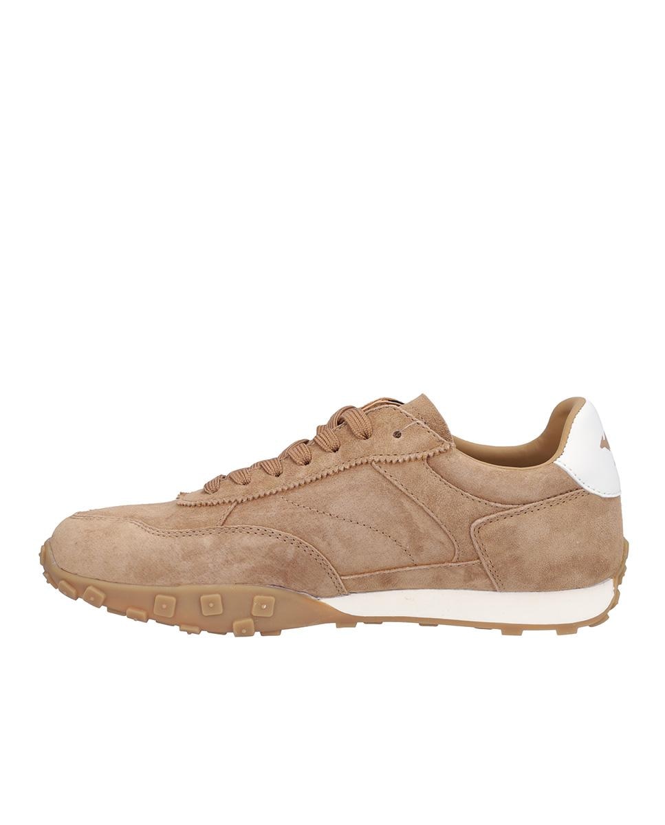 Zapatillas deportivas de mujer de piel con suela a contraste en liso - Kangaroos - Marrón claro Marrón claro-4