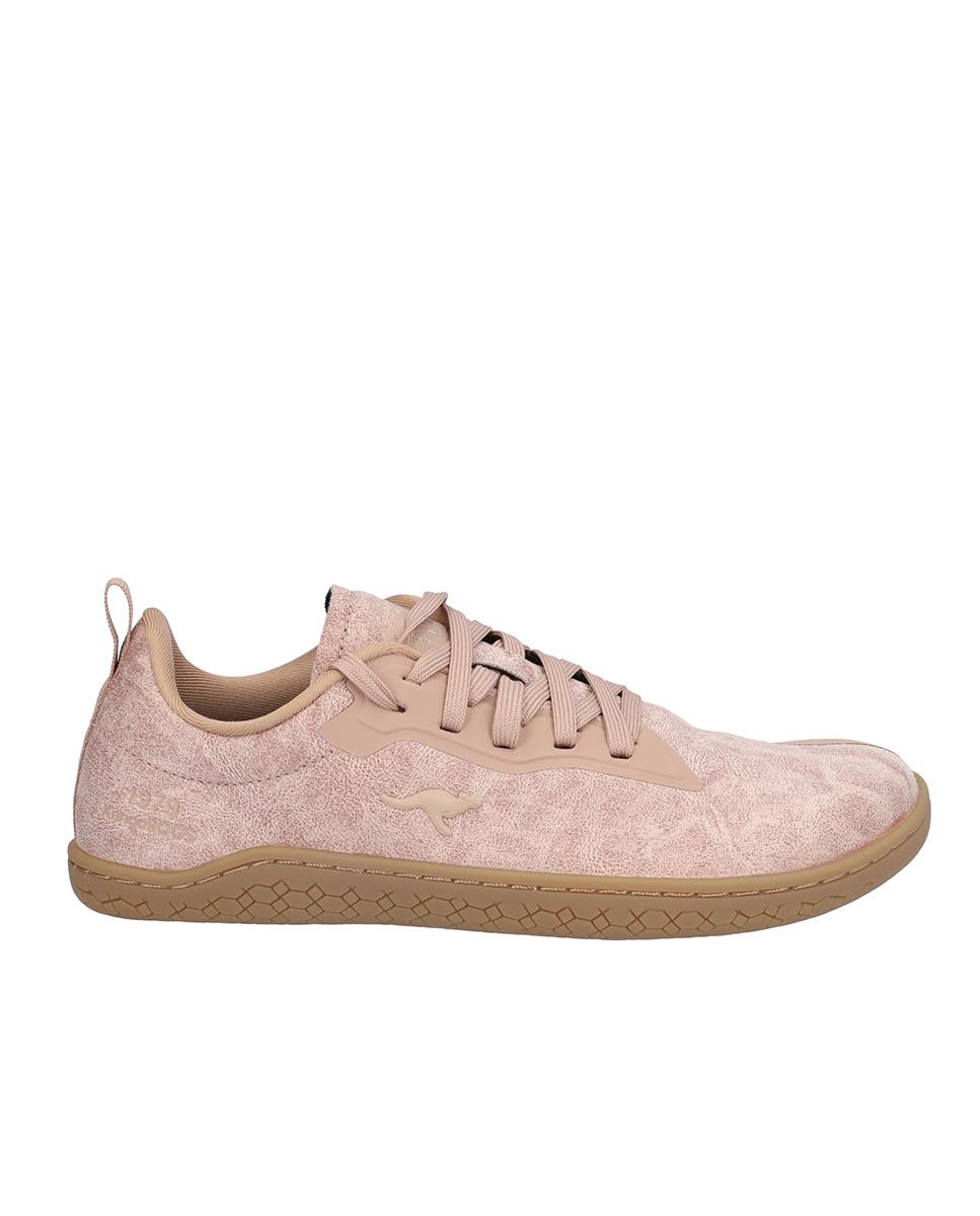 Zapatillas deportivas de mujer con cierre de cordones y suela a contraste - Kangaroos - Rosa Rosa-1