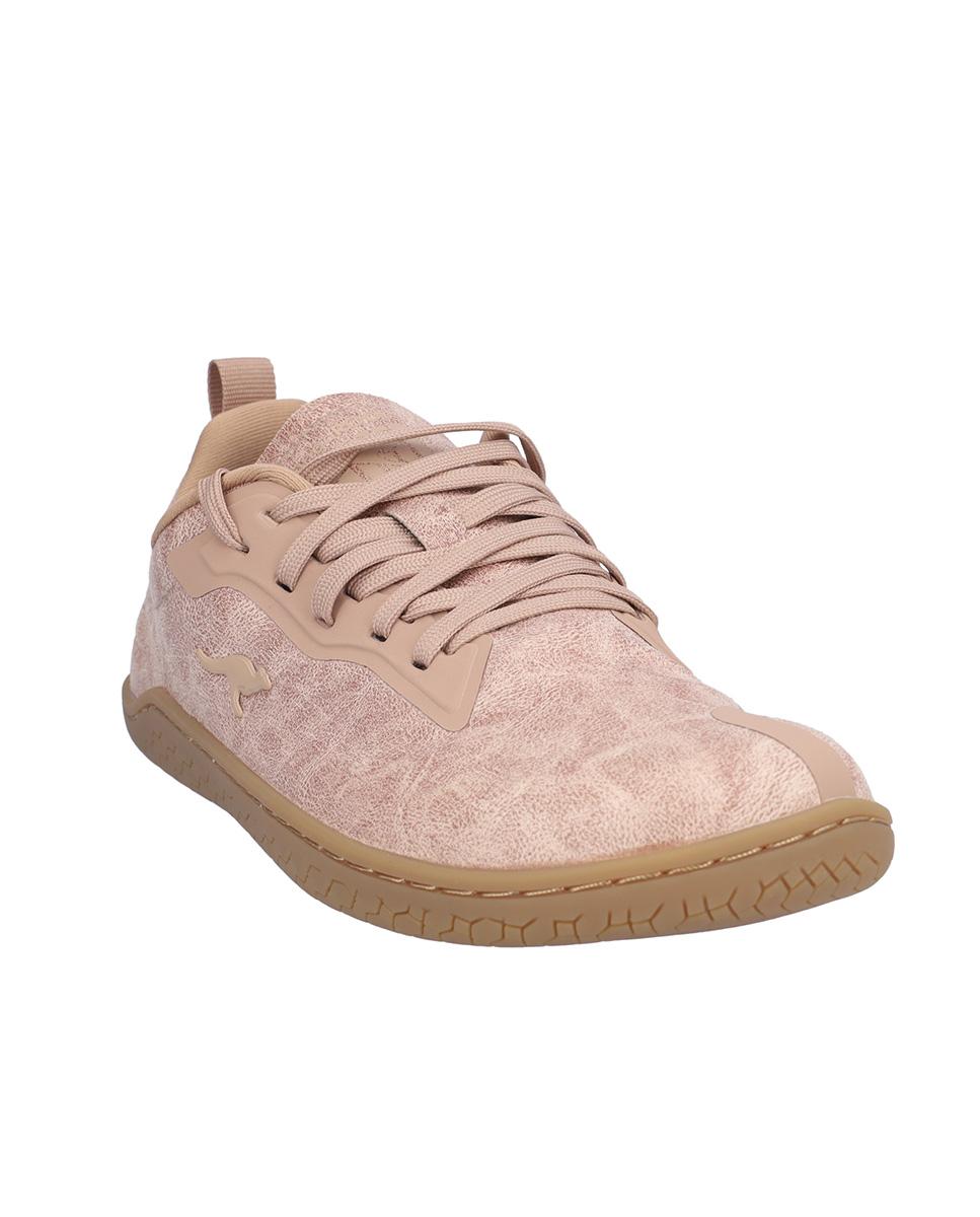 Zapatillas deportivas de mujer con cierre de cordones y suela a contraste - Kangaroos - Rosa Rosa-3