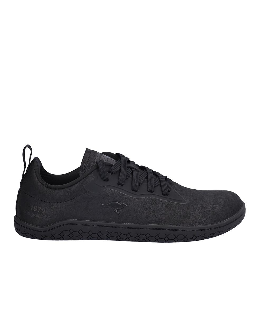Zapatillas deportivas de mujer con cierre de cordones y suela a contraste - Kangaroos - Negro Negro-1