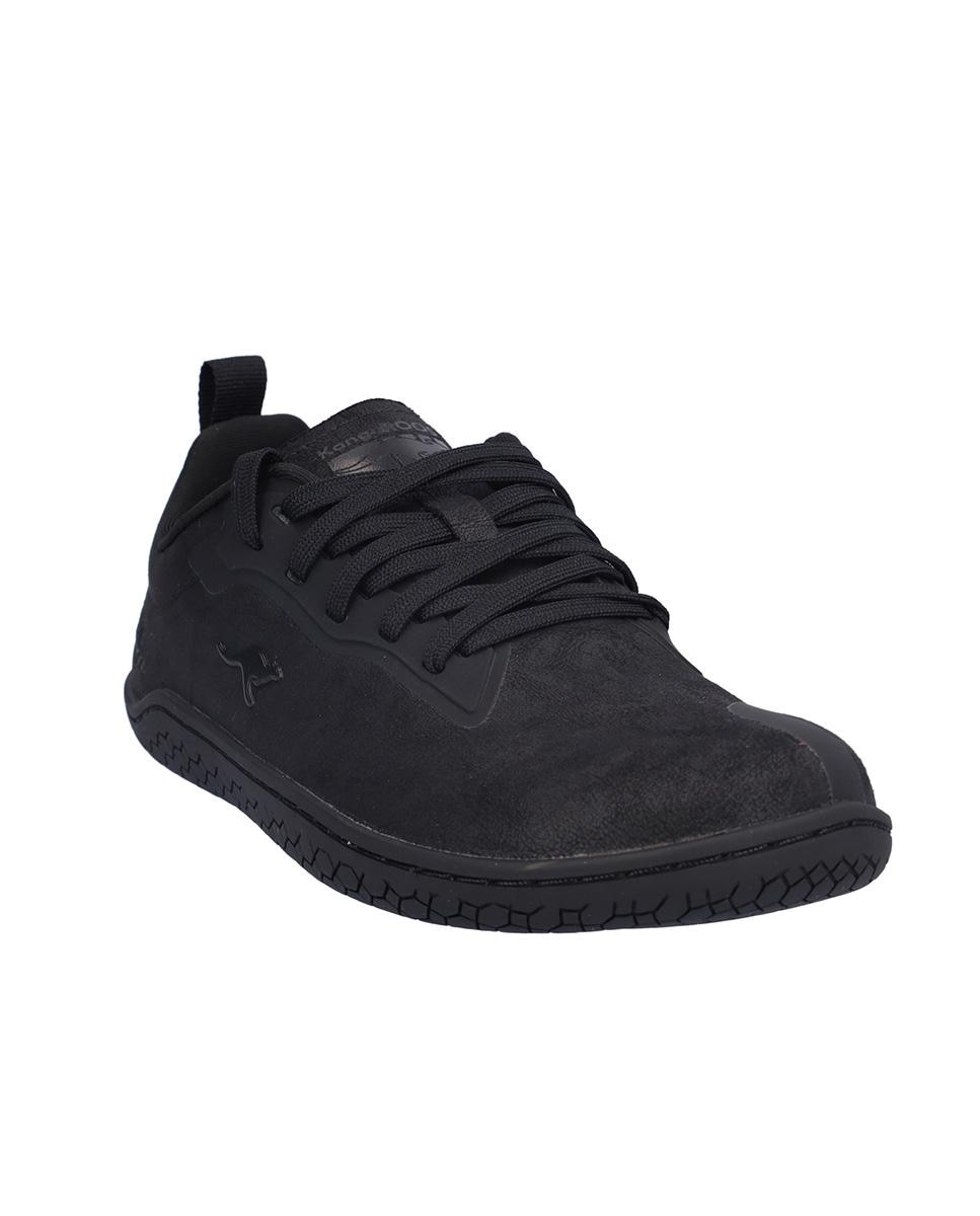 Zapatillas deportivas de mujer con cierre de cordones y suela a contraste - Kangaroos - Negro Negro-3