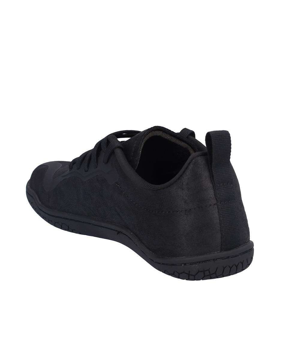 Zapatillas deportivas de mujer con cierre de cordones y suela a contraste - Kangaroos - Negro Negro-5