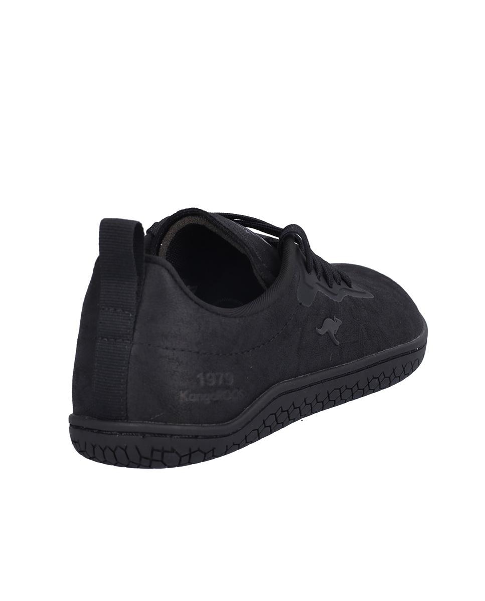 Zapatillas deportivas de mujer con cierre de cordones y suela a contraste - Kangaroos - Negro Negro-6