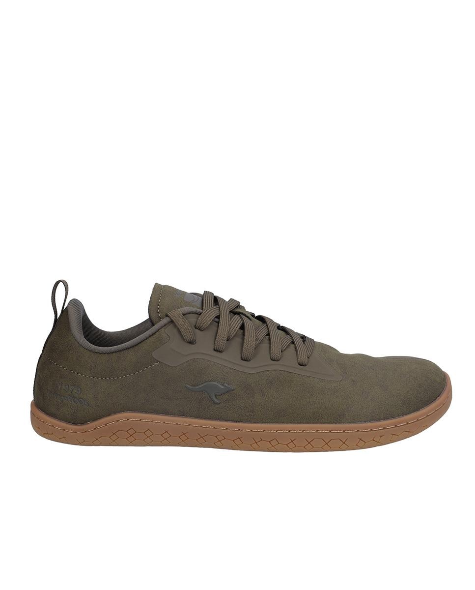 Zapatillas deportivas de hombre con cierre de cordones y suela a contraste - Kangaroos - Verde Verde-1