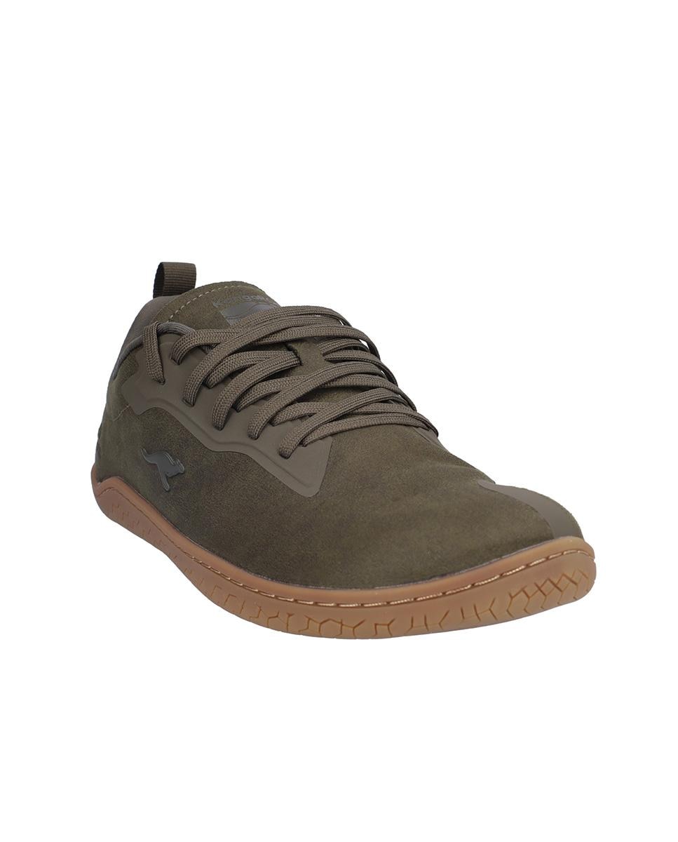 Zapatillas deportivas de hombre con cierre de cordones y suela a contraste - Kangaroos - Verde Verde-3