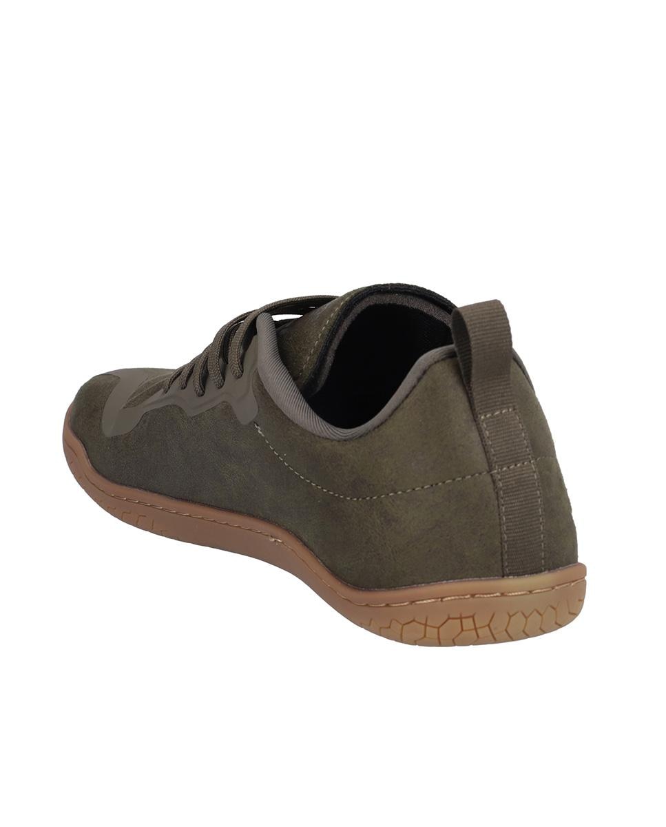 Zapatillas deportivas de hombre con cierre de cordones y suela a contraste - Kangaroos - Verde Verde-5