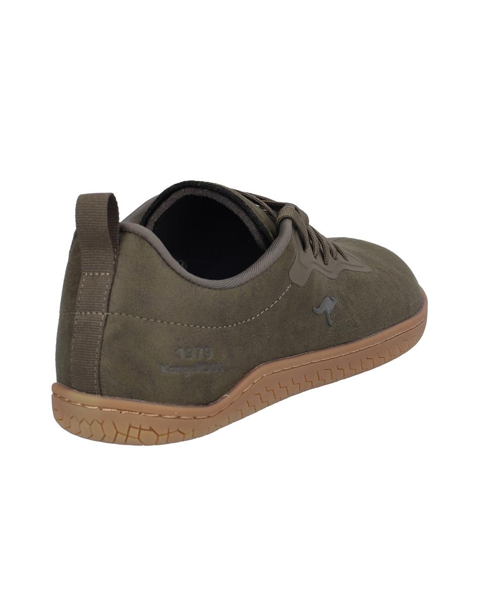 Zapatillas deportivas de hombre con cierre de cordones y suela a contraste - Kangaroos - Verde Verde-6