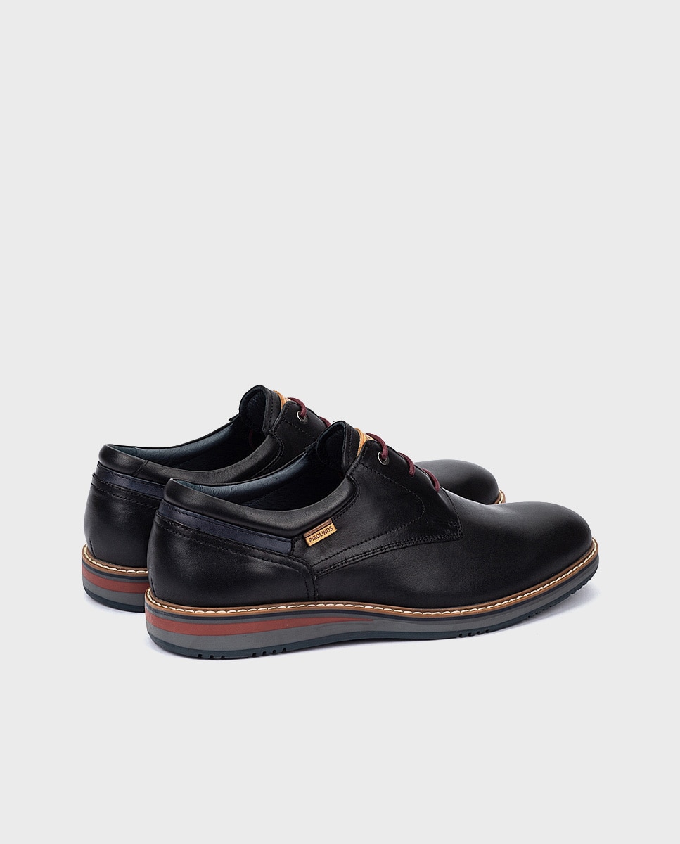 Pikolinos - Zapatos de cordones de hombre de piel con plantilla extraíble.