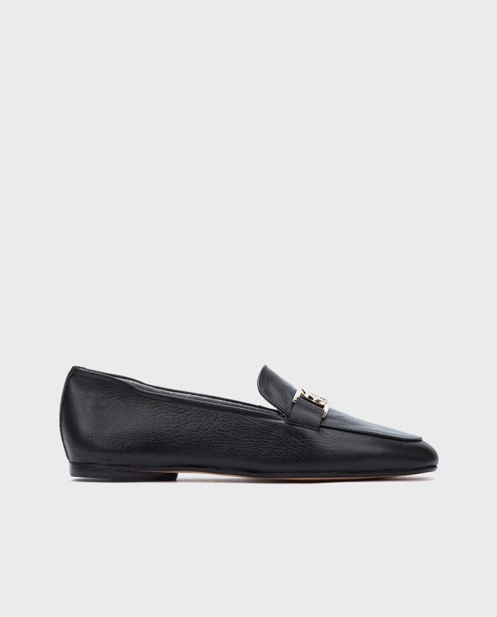 Martinelli - Mocasines de mujer de piel con adorno metálico y plantilla acolchada.