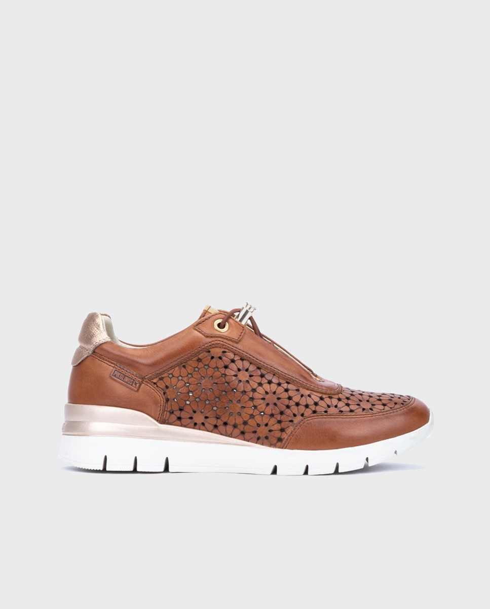 Pikolinos - Zapatillas de mujer de piel con suela extraligera y plantilla acolchada Memory Foam.