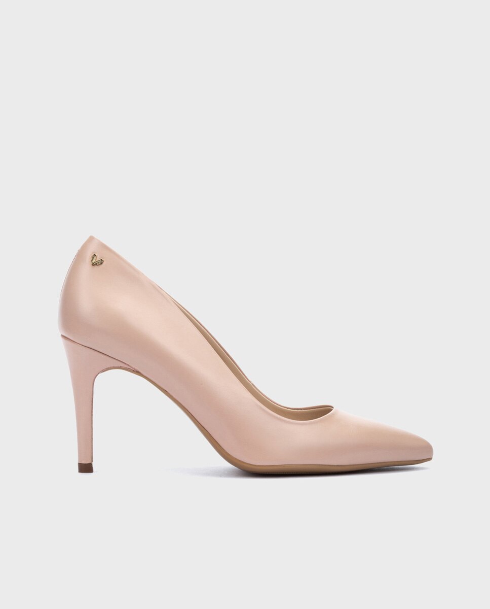 Zapatos de tacón de mujer de piel con tacón de aguja - Martinelli - Nude Nude-1