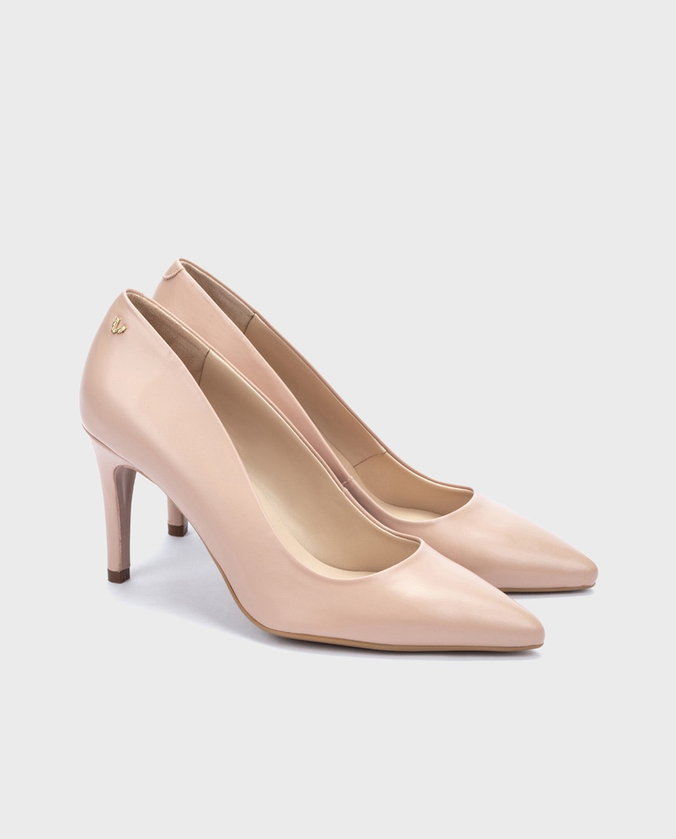 Zapatos de tacón de mujer de piel con tacón de aguja - Martinelli - Nude Nude-2