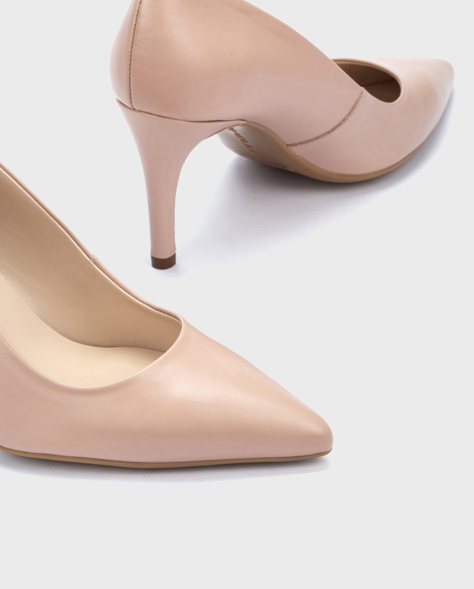 Zapatos de tacón de mujer de piel con tacón de aguja - Martinelli - Nude Nude-4