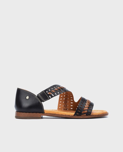 Imagen 0 de Sandalias de mujer de piel con elástico