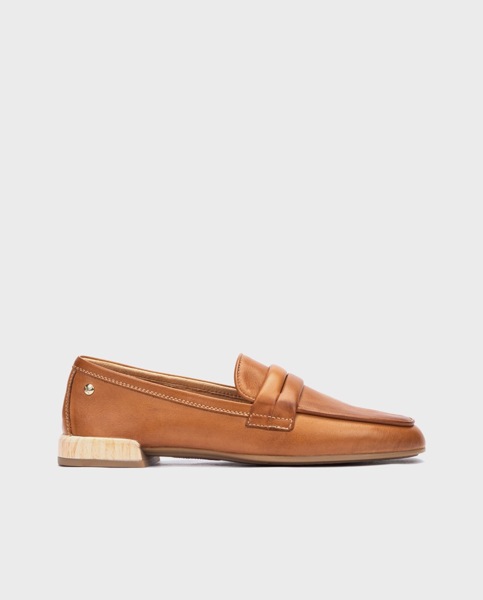 Mocasines de mujer de piel de estilo clásico