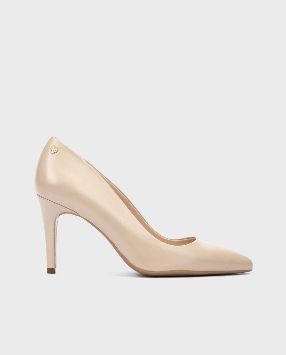Martinelli - Zapatos de salón de mujer de piel con planta de gel en color azul claro.