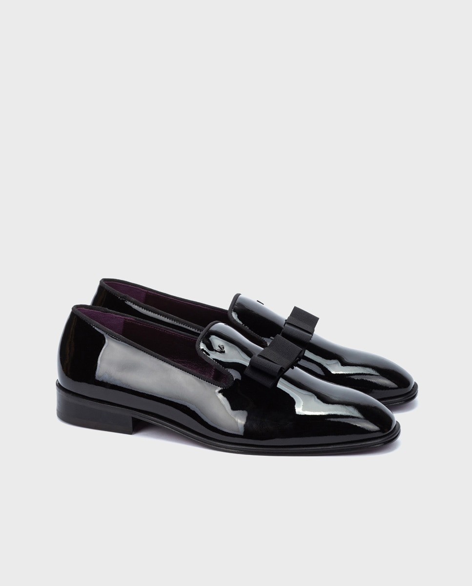 Mocasines de hombre de piel con plantilla acolchada en color - Martinelli - Negro Negro-3