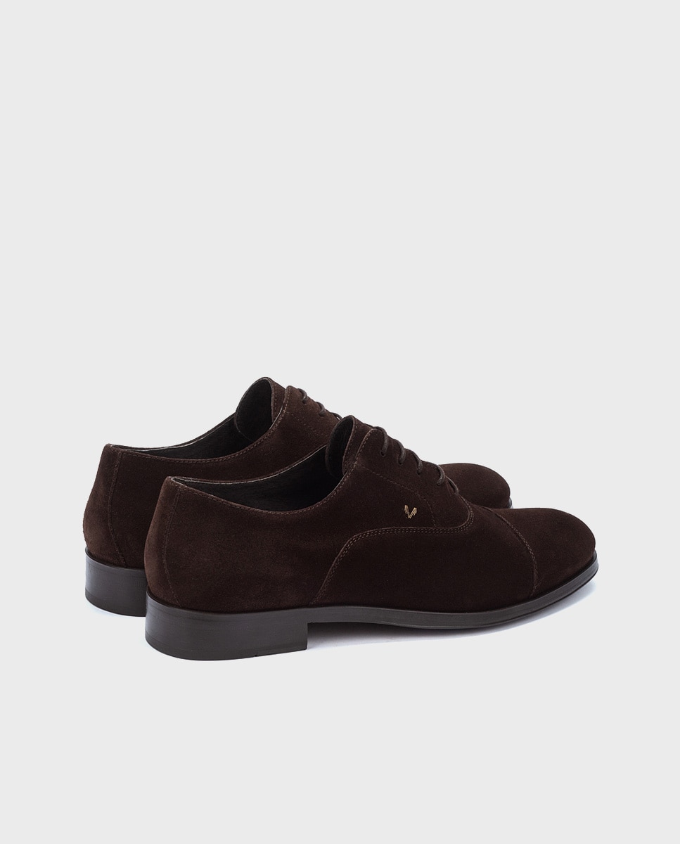 Imagen 2 de Zapatos de cordones de hombre de piel con plantilla acolchada - Marrón oscuro Marrón oscuro