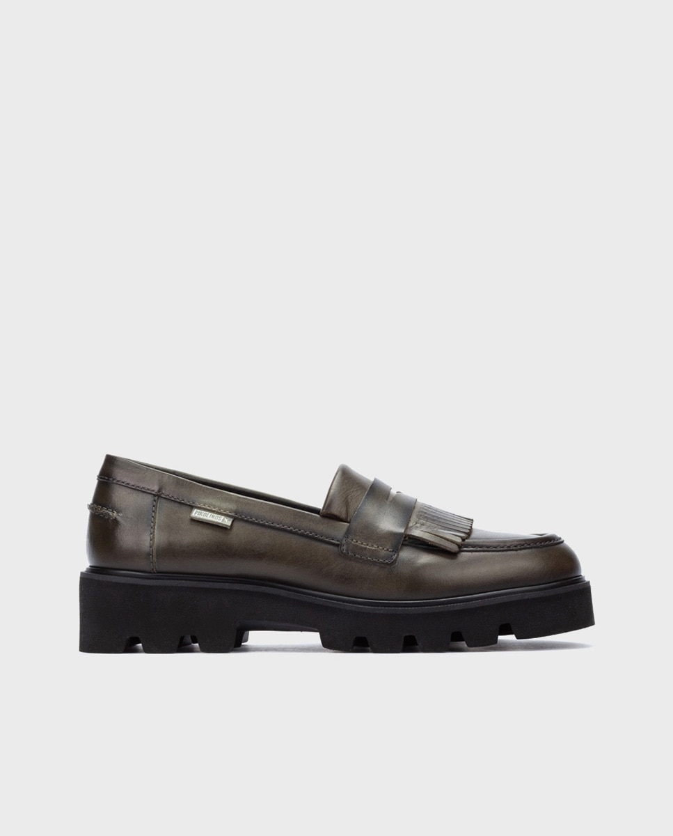 Pikolinos - Mocasines de mujer de piel con suela extraligera.