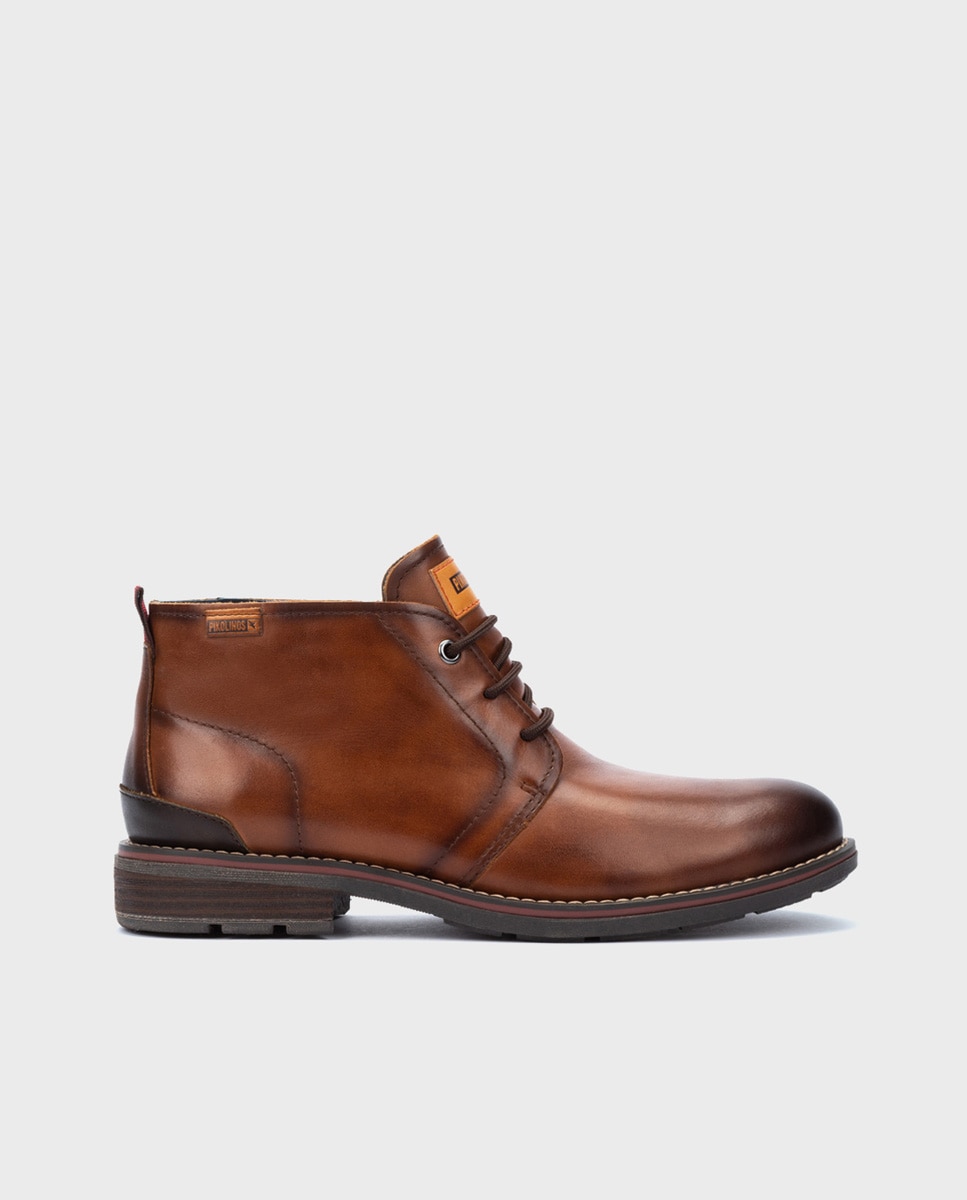 Imagen 1 de Botas de hombre de piel con plantilla extraíble - Marrón Marrón
