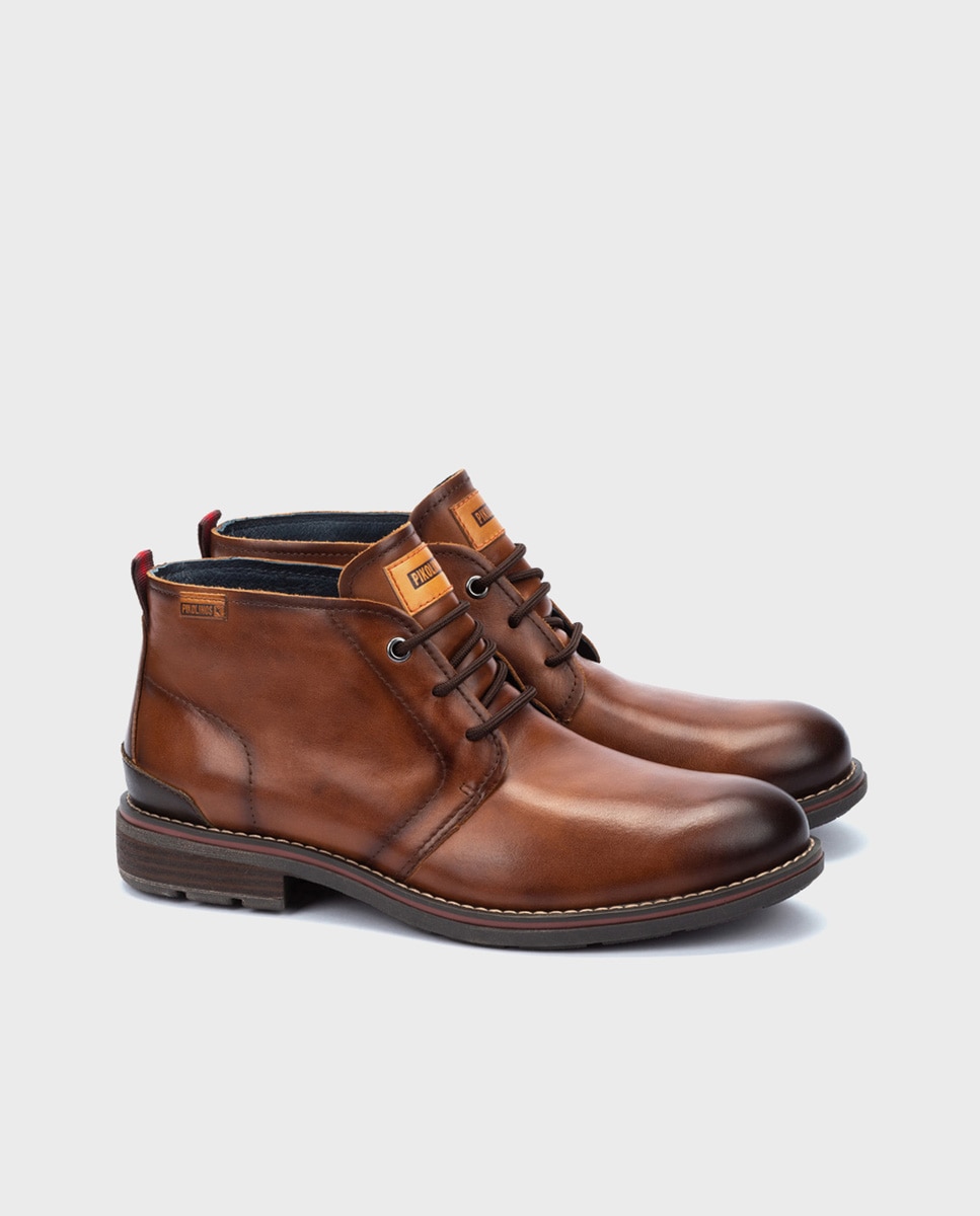 Imagen 2 de Botas de hombre de piel con plantilla extraíble - Marrón Marrón