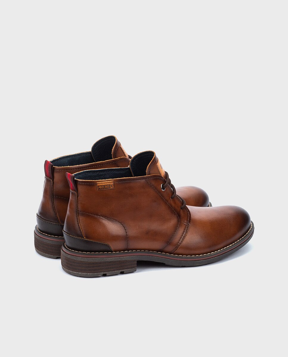 Imagen 3 de Botas de hombre de piel con plantilla extraíble - Marrón Marrón