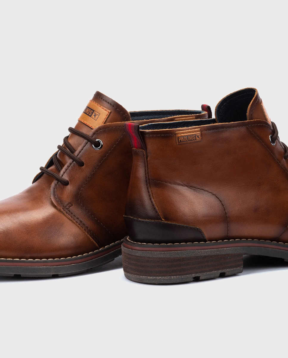 Imagen 4 de Botas de hombre de piel con plantilla extraíble - Marrón Marrón