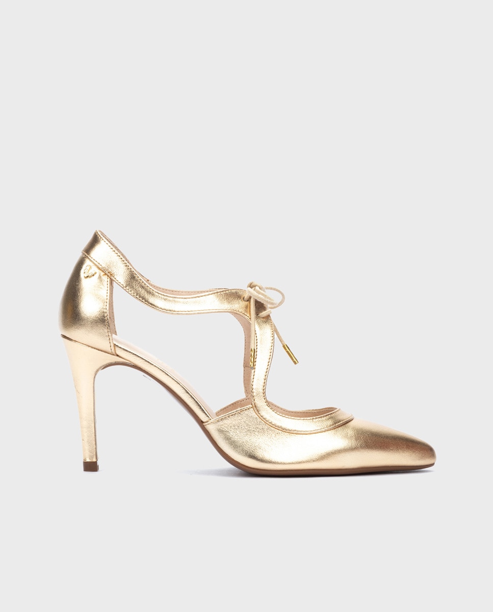 Martinelli - Zapatos de tacón de mujer de piel con cordones.