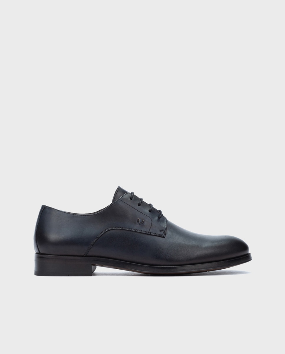 Zapatos de cordones Empire de hombre en piel con pala lisa - Martinelli - Azul Azul-1
