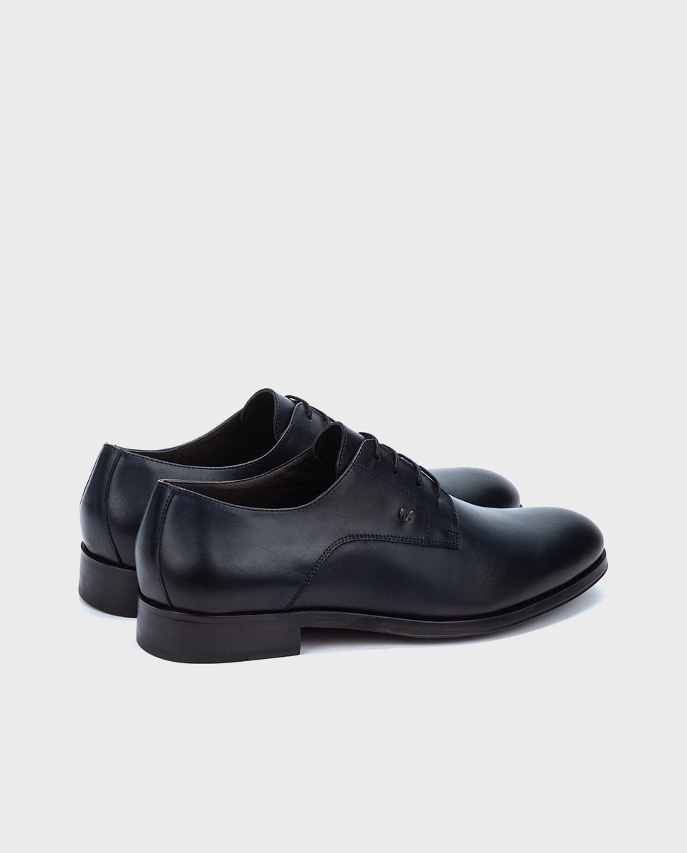 Zapatos de cordones Empire de hombre en piel con pala lisa - Martinelli - Azul Azul-2