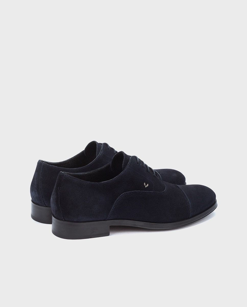 Imagen 2 de Zapatos de cordones de hombre de piel con plantilla acolchada - Azul Azul