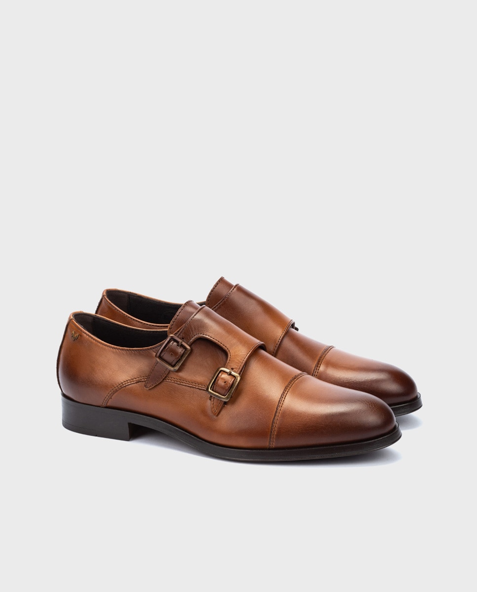 Imagen 3 de Zapatos de cordones de hombre de piel con plantilla acolchada - Marrón Marrón
