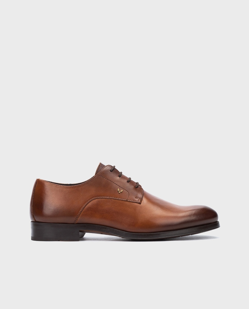 Zapatos de cordones Empire de hombre en piel con pala lisa - Martinelli - Cuero Cuero-1