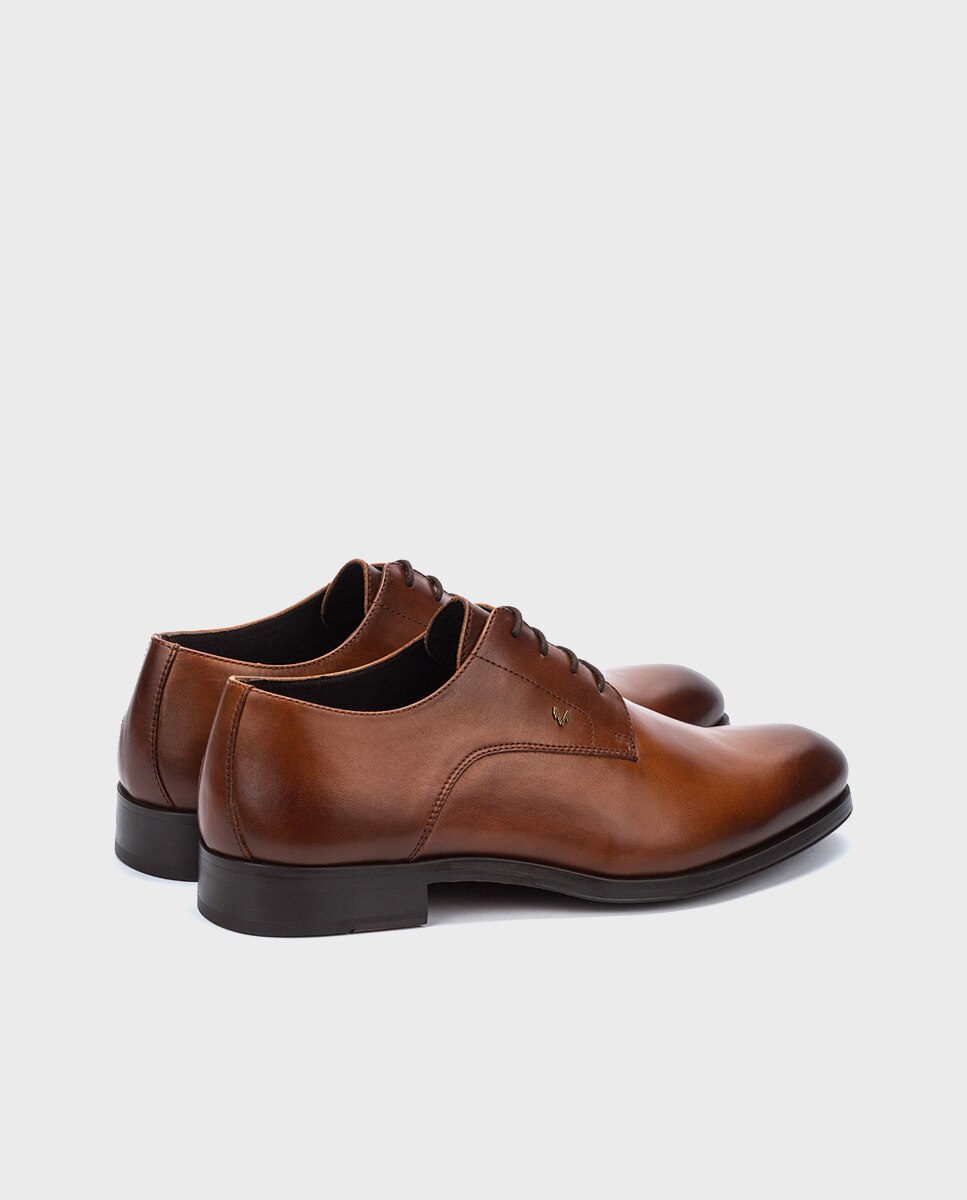 Zapatos de cordones Empire de hombre en piel con pala lisa - Martinelli - Cuero Cuero-3