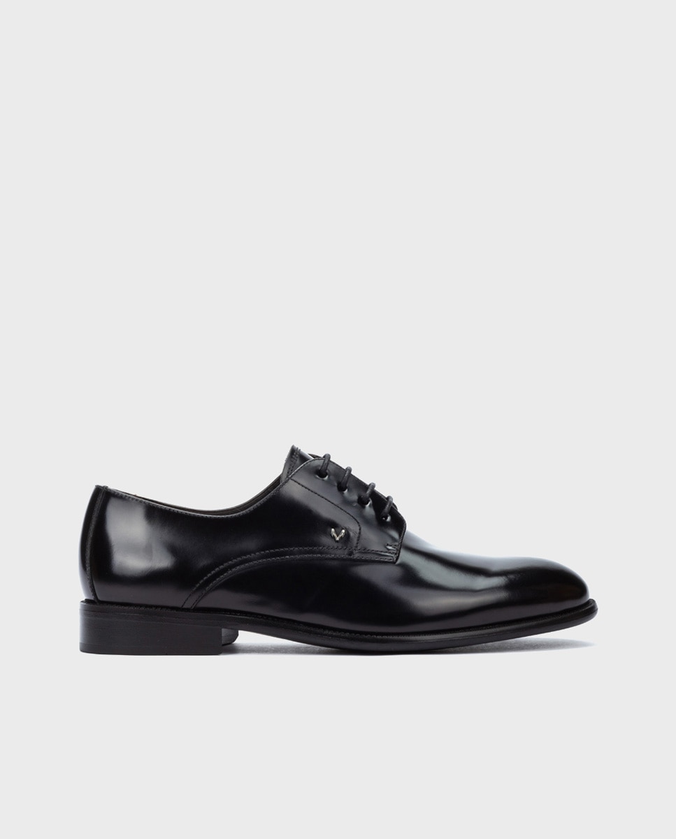 Imagen 1 de Zapatos de cordones de hombre de piel con plantilla acolchada en color negro Negro