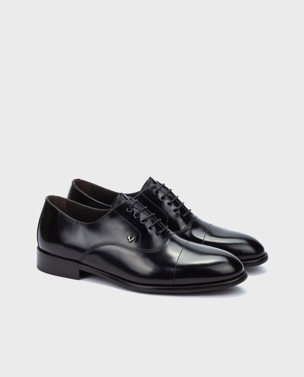 Zapatos de cordones de hombre de piel con plantilla acolchada - Martinelli - Negro Negro-3