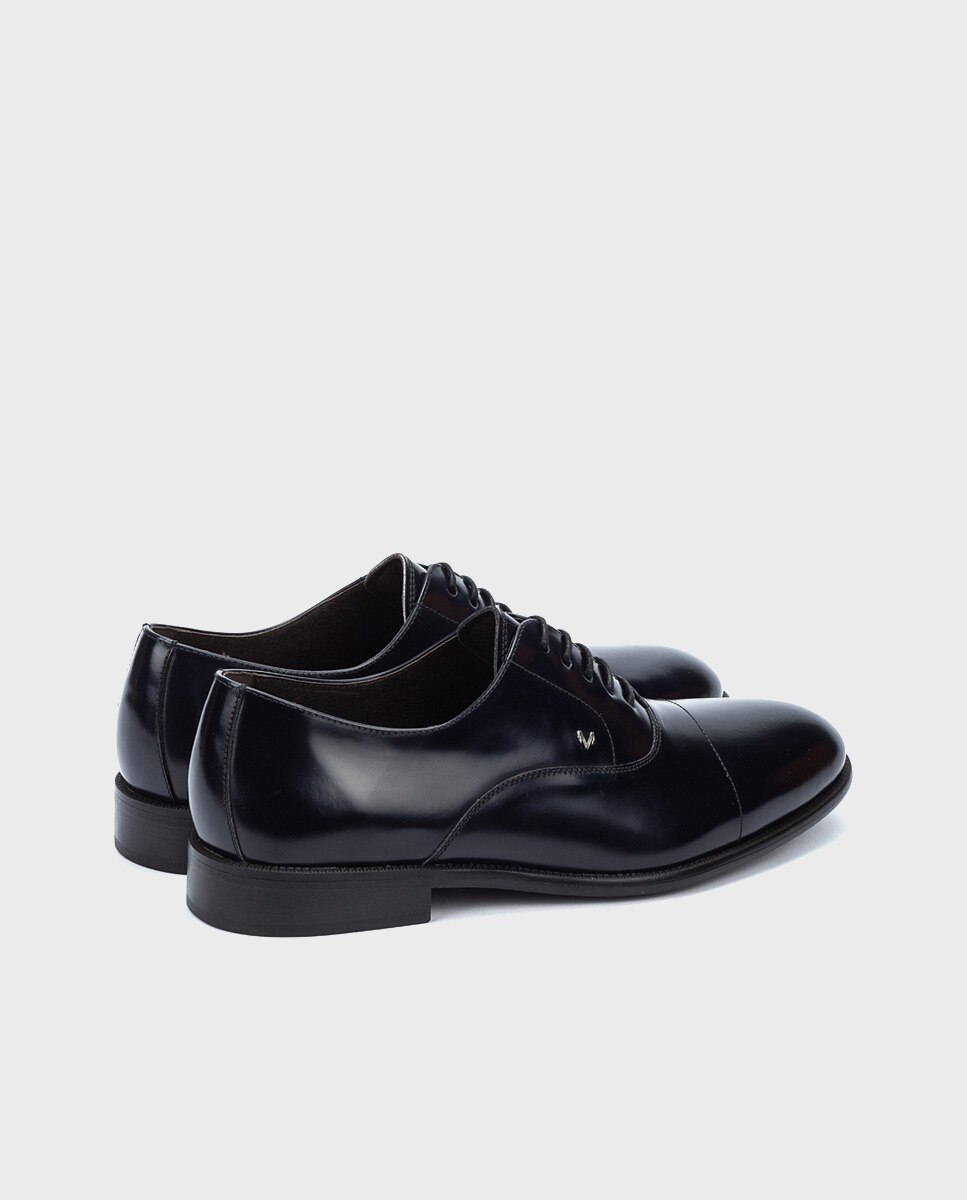 Imagen 2 de Zapatos de cordones de hombre de piel con plantilla acolchada - Azul marino Azul marino