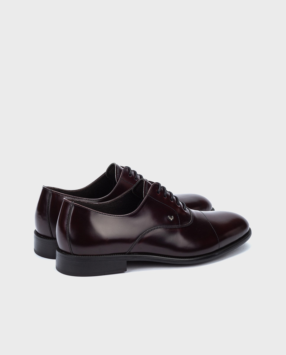 Imagen 2 de Zapatos de cordones de hombre de piel con plantilla acolchada - Burdeos Burdeos