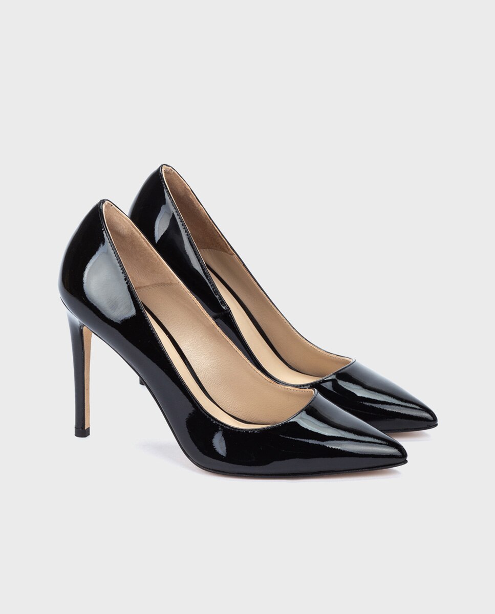 Zapatos de salón de mujer de piel con tacón de aguja - Martinelli - Negro Negro-2