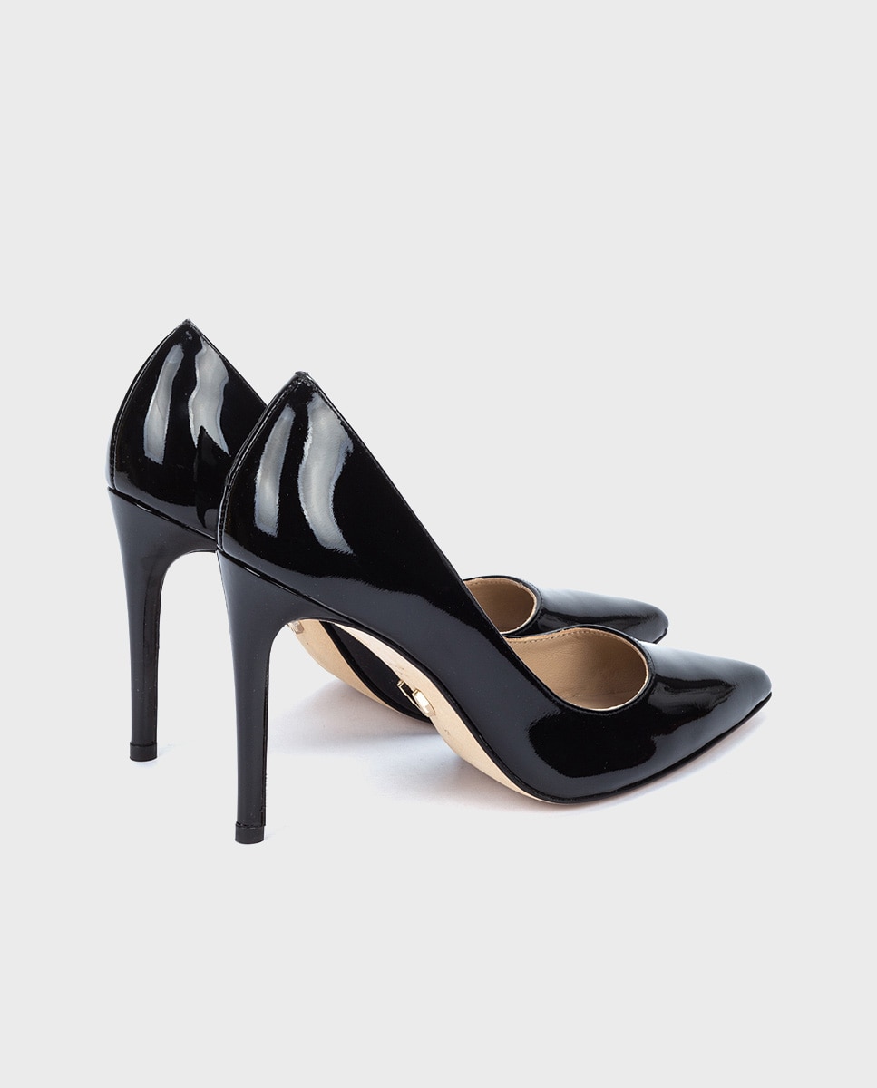 Zapatos de salón de mujer de piel con tacón de aguja - Martinelli - Negro Negro-3